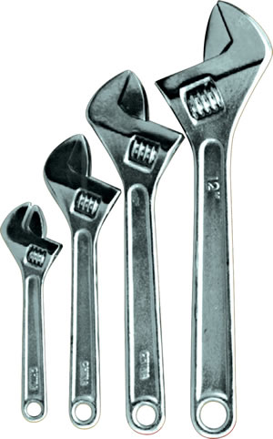 Adjustable Wrench Set 4pce $28.75